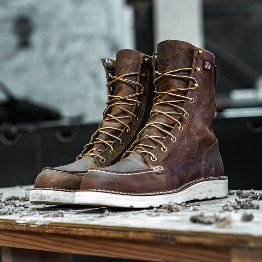 Bull Run Moc Toe 8 Tobacco Steel Toe Danner