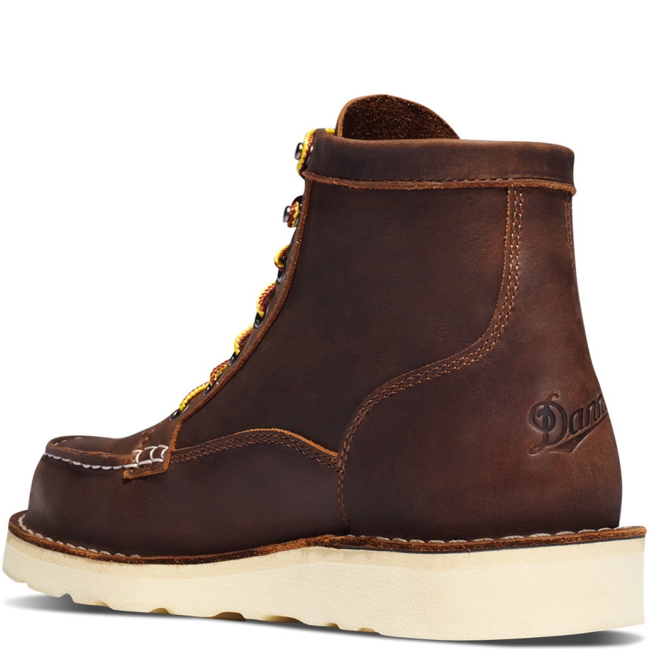 Danner Bull Run Moc Toe 6 Brown Steel Toe