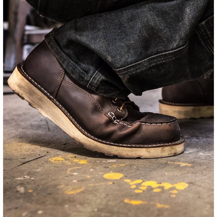 Danner Bull Run Moc Toe 6 Brown Steel Toe
