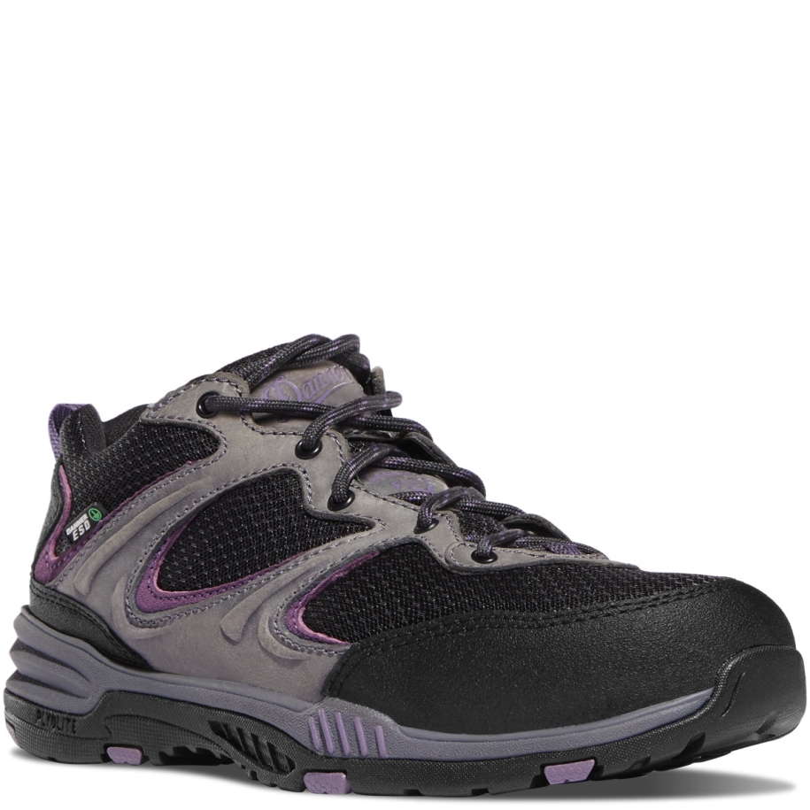 Danner Women's Springfield Low 3 Gray/Purple ESD Composite Toe