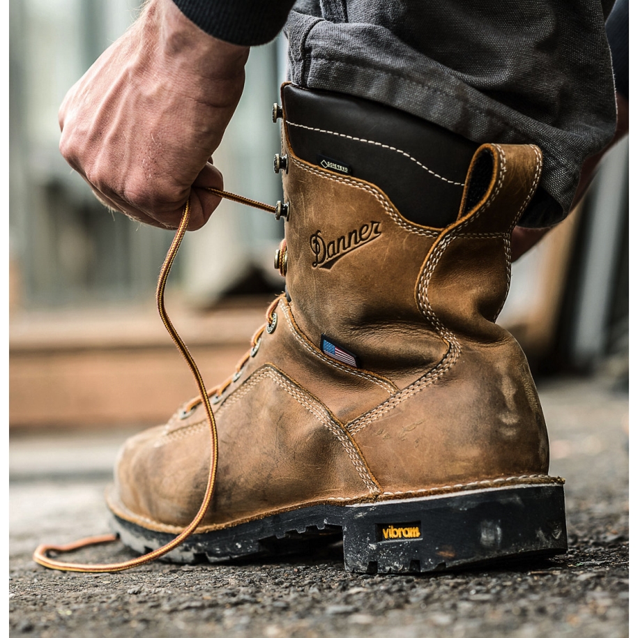 Quarry USA Distressed Brown Alloy Toe Danner